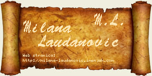 Milana Laudanović vizit kartica